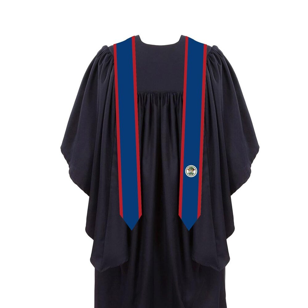 2027 Belize Graduation Stole Flag Graduation Sash Scarf Graduation Gift